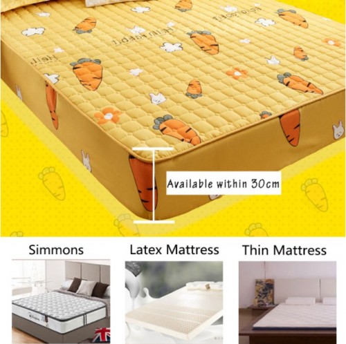 [READY STOK] CADAR VIRAL ANTI KEDUT Fitted Bedsheet FREE 2PCS PILLOW CASE Mattress Cover Cot