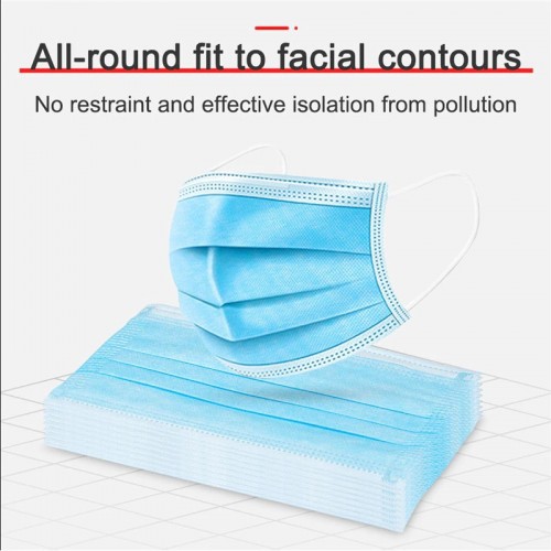 [READY STOK] Disposable Masks Medical Mask Surgical Mask 3-Ply Anti-virus Anti-dust Earloop Mou