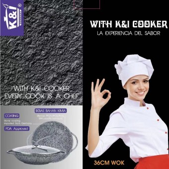 K&I Germany KUALI BATU / STONE Periuk Rendang Periuk Batu Granite Induction, Granite Ceramic Stone C