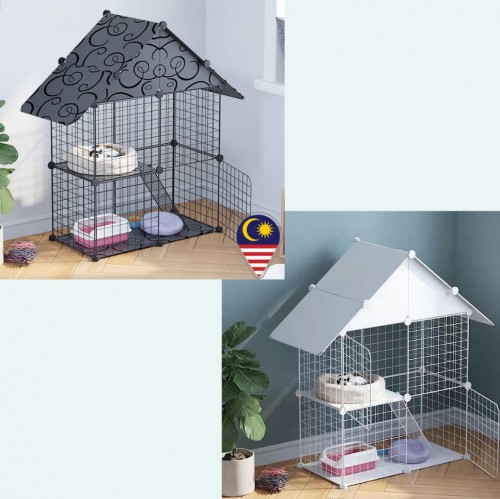 PLAIN 4C DIY Pet Cage Cat Iron Metal Fence Sangkar Kuching