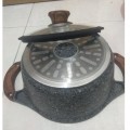 Periuk Rendang Periuk Batu Granite Induction Ceramic Stone Casserole Set Non-Stick Dropship