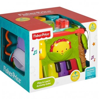 Fisher Price Baby Kids Play & Learn Activity Cube Toy Mainan Dropship