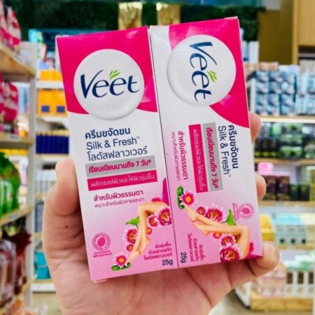 Veet Silk & Fresh Hair Removal Cream For Sensitive Skin (25g)