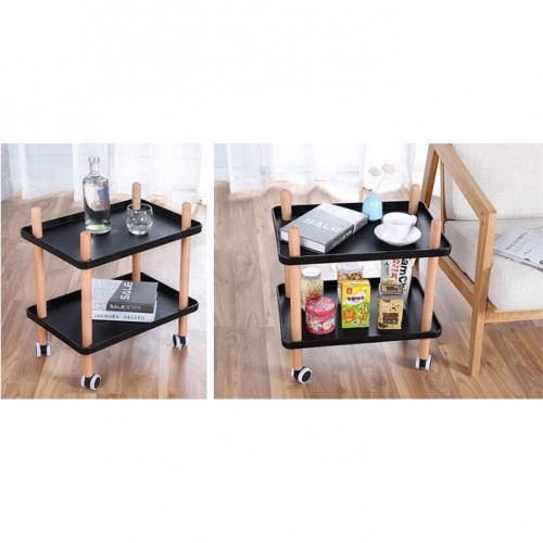 Nordic Modern Creative Mobile Racks Multi-Function Storage Rack Wine Tea Trolley