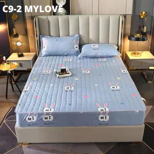 [READY STOK] CADAR VIRAL ANTI KEDUT Fitted Bedsheet FREE 2PCS PILLOW CASE Mattress Cover Cotto