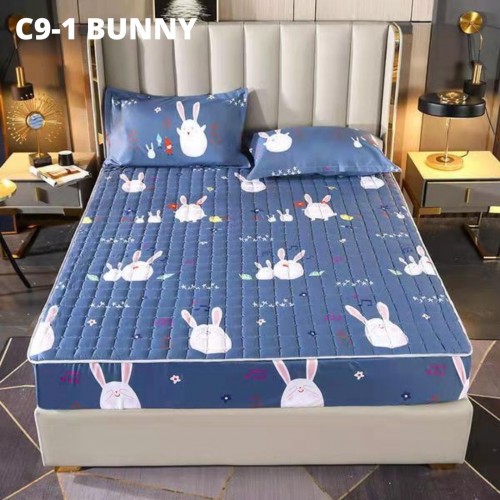 [READY STOK] CADAR VIRAL ANTI KEDUT Fitted Bedsheet FREE 2PCS PILLOW CASE Mattress Cover Cotto