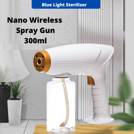 [Ready Stock] Nano Sanitizer spray machine Blue-ray handheld disinfection spray gun-UV disinfection