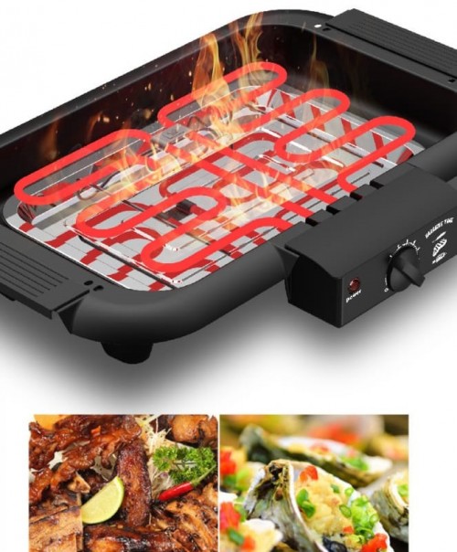 Electric Barbeque BBQ Grill Electric Smokeless BBQ Detachable Pan Korean BBQ Pan Multi Cooker bbq gr