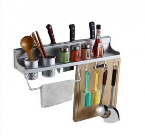 [READY STOK] Multi-Purpose Space Aluminum Kitchen Storage Rack (60cm)