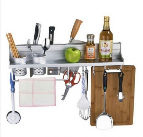 [READY STOK] Multi-Purpose Space Aluminum Kitchen Storage Rack (60cm)