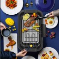 Electric Barbeque BBQ Grill Electric Smokeless BBQ Detachable Pan Korean BBQ Pan Multi Cooker bbq gr