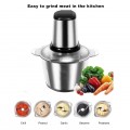 [Ready Stock] 2L Stainless Steel Electric Meat Grinder Chopper Food Processor Blender Pengisar