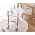 Nordic Modern Creative Mobile Racks Multi-Function Storage Rack Wine Tea Trolley