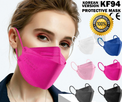 [ 10 PCS PACK ] Premium Korean Style KF94 Hijab 3D 4 PLY Adult Face Mask Disposable Earloop 4PLY Mas