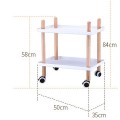 Nordic Modern Creative Mobile Racks Multi-Function Storage Rack Wine Tea Trolley