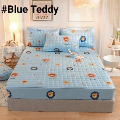 [READY STOK] CADAR VIRAL ANTI KEDUT Fitted Bedsheet FREE 2PCS PILLOW CASE Mattress Cover Cot