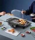 Electric Barbeque BBQ Grill Electric Smokeless BBQ Detachable Pan Korean BBQ Pan Multi Cooker bbq gr