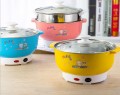 [Ready Stok] Ceramic Coated Cooker 22cm Multi-functional Electric Non-Stick Steamer Steamboat