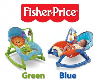 Fisher Price Newborn to Toddler Portable Rocker Swing Chair Infant Bouncer Ready stock Buaian Multif