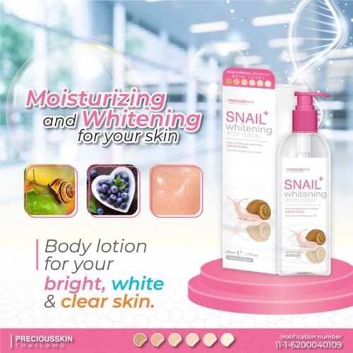 Snail Whitening Body Lotion by Precious Skin - 230ml