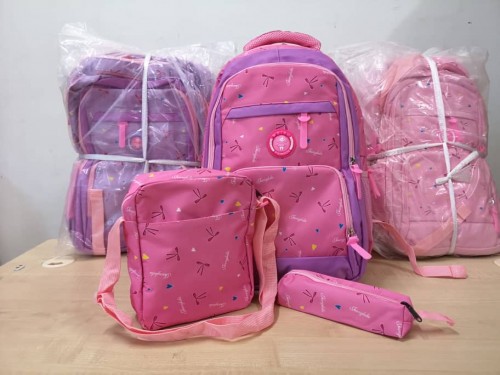 3in1 Primary Secondary Tiusyen School Bag Casual Backpack Travel Bag Pack Beg Sekolah [Ready Stok] D