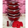 [Ready Stock] NEW DESSINI WAVE 12pc Set Cookware Premium Casserole Granite Set Frying Pan Kitchenwar
