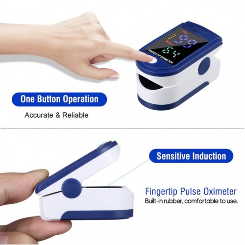 [Ready Stok] Health Oximeter / Portable Finger Pulse Oximeter Finger Clip TFT Color Screen Oximeter