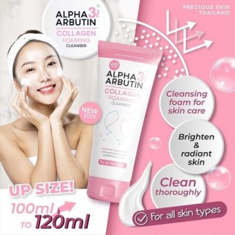 ALPHA ARBUTIN 3+ COLLAGEN FOAMING Cleanser 120ml For All Skin Type