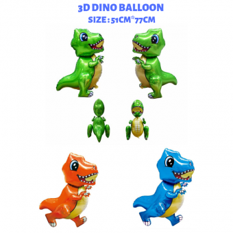 Dino Animal 3D Foil Balloons Safari Theme Inflatable Air Balloon Birthday Party Decoration [Ready St