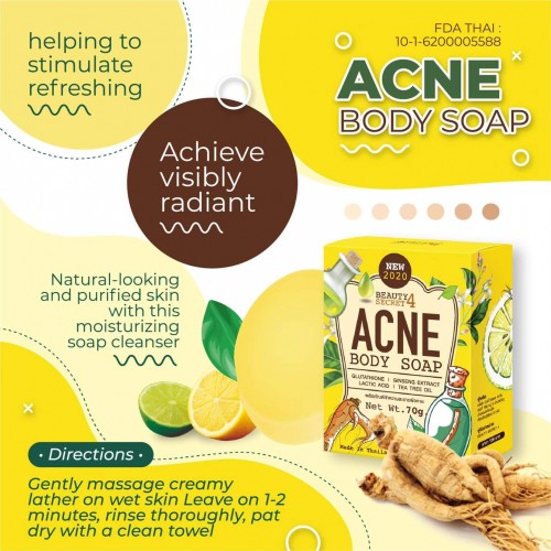 New Beauty Secret 4 Acne Body Clear Soap 70g