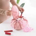 Portable Magic Travel Pouch Cosmetic Bag Makeup Storage Lazy Drawstring Bag Dropship