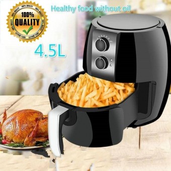 Air Fryer 4.5L Oil Free Single Pod Non-Stick Timer Kitchen Aid Healthy Cooker Large deep fryer fry r