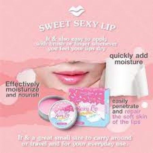 Sweet Sexy Lip Pinkish Organic Balm 3in1 Lip Treatment 10g Lips Cracked Lip Chapped Lips