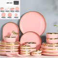 [Ready Stock] KCJ Nordic Luxury Set Ceramic Tableware/ Dinnerware Set Dinner Plate / Bowl / Spoon Dr