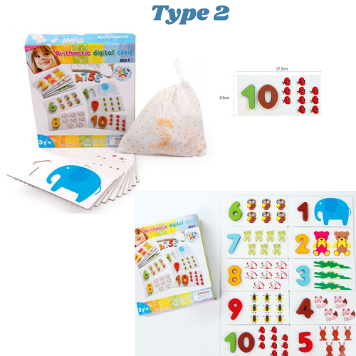 ABC Alphabet, Number Digital and Spelling Words Game Letter Card learning flash card, Montessori Edu