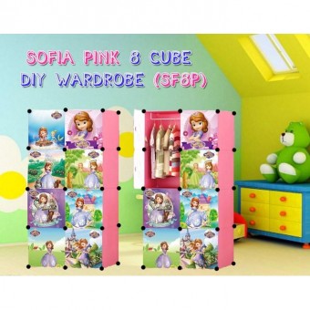 SOFIA PINK 8C DIY WARDROBE (SF8P)