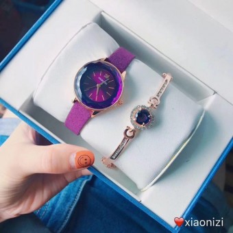 SWR08 A02 Swarovski Elegant Watch Set (Watch + Necklace)