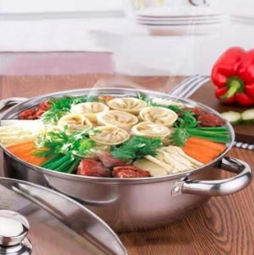 Steam Pot 2 Layer High Quality Stainless Steel Pengukus Steamer Cookware Pot Periuk Kukus