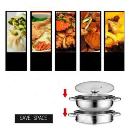 Steam Pot 2 Layer High Quality Stainless Steel Pengukus Steamer Cookware Pot Periuk Kukus