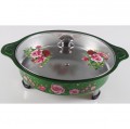 ROUND BUFFET FOOD TRAY SET BUNGA ROSE / BEKAS TRAY LAUK PAUK MAJLIS JAMUAN
