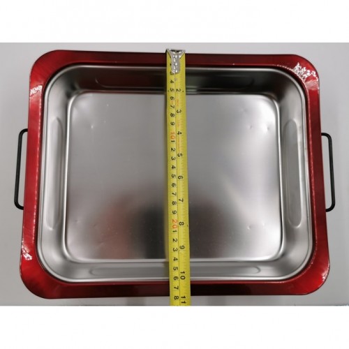 34X28 RECTANGLE BUFFET FOOD TRAY SET BUNGA ROSE / BEKAS TRAY LAUK PAUK MAJLIS JAMUAN