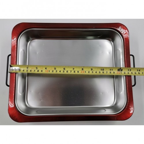 34X28 RECTANGLE BUFFET FOOD TRAY SET BUNGA ROSE / BEKAS TRAY LAUK PAUK MAJLIS JAMUAN