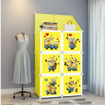 MINION YELLOW 6C Upper Rack DIY Rack Storage Cabinet Wardrobe (MN6UR)