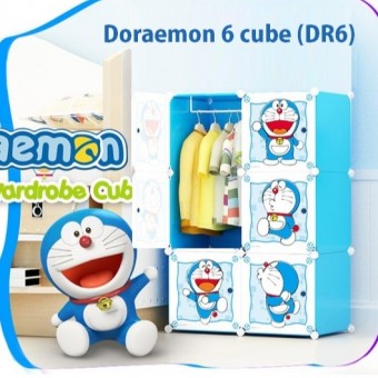 DORAEMON 6C DIY Rack Storage Cabinet Wardrobe (DR6)