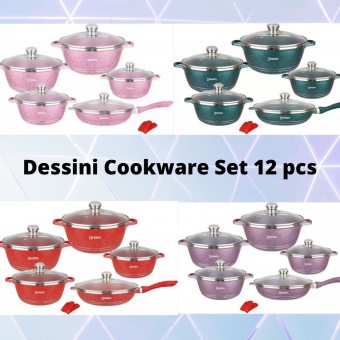 [PREORDER] ETA 25/6 12PC DESSINI Casserole Cookware Set