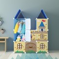 CASTLE BLUE 8C DIY Storage Rack Cabinet Wardrobe (CS8B)