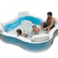 [PREORDER] ETA 5/6  Intex Family Lounge Inflatable Pool With 4 Built-In Comfortable Seats White (FRE