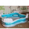 [PREORDER] ETA 5/6  Intex Family Lounge Inflatable Pool With 4 Built-In Comfortable Seats White (FRE