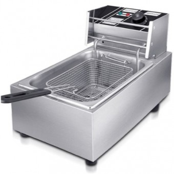 6L 2.5kw COMMERCIAL SINGLE TANK ELECTRIC DEEP FRYER-1 BASKET （EDFY)