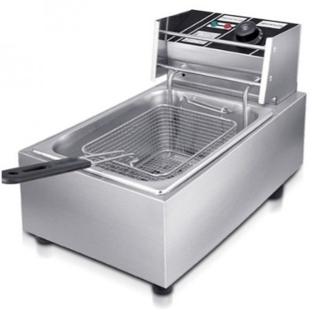 6L 2.5kw COMMERCIAL SINGLE TANK ELECTRIC DEEP FRYER-1 BASKET （EDFY)